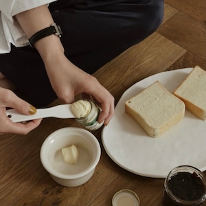 galette set (plate+knife) oat / ガレットセット プレート バターナイフ オート 皿 韓国 雑貨