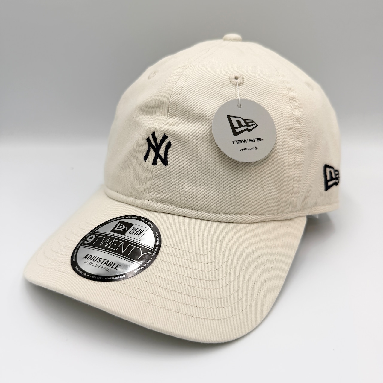 NEW ERA 9TWENTY/920 ウォッシュドコットン Mini Logo ニューヨーク・ヤンキース Khaki/White