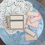 370★便利♪ 同時に二つ捺せる切手風フレーム スタンプ ラベル