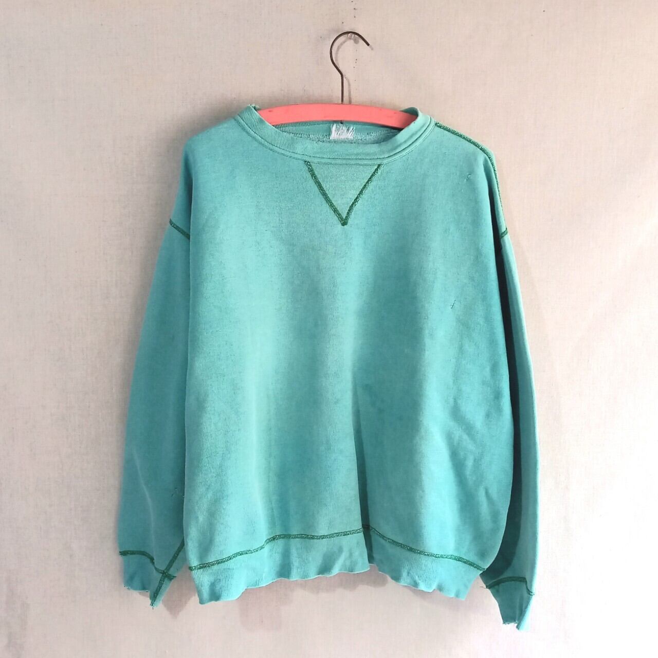 50s～ RUSSELL ATHLETIC V字ガゼット スウェット Lサイズ位 ヴィンスエ 