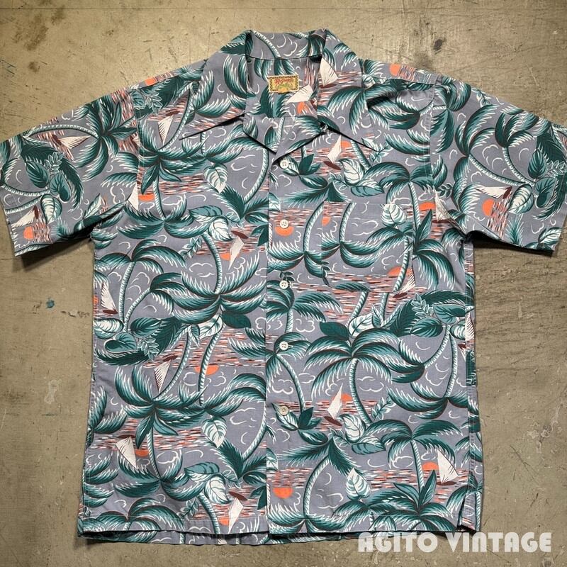 40's McGREGOR Bates Big 'n' Little マクレガー コットンハワイアン