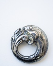 〈Georg Jensen〉Carp Brooch 10