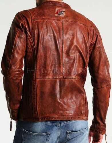 羊革・2つ傾斜ポケット付きシープレザージャケット Slanted Pocket Sheep Leather Jacket 羊革・2つ傾斜ポケット付きシープレザージャケット Slanted Pocket