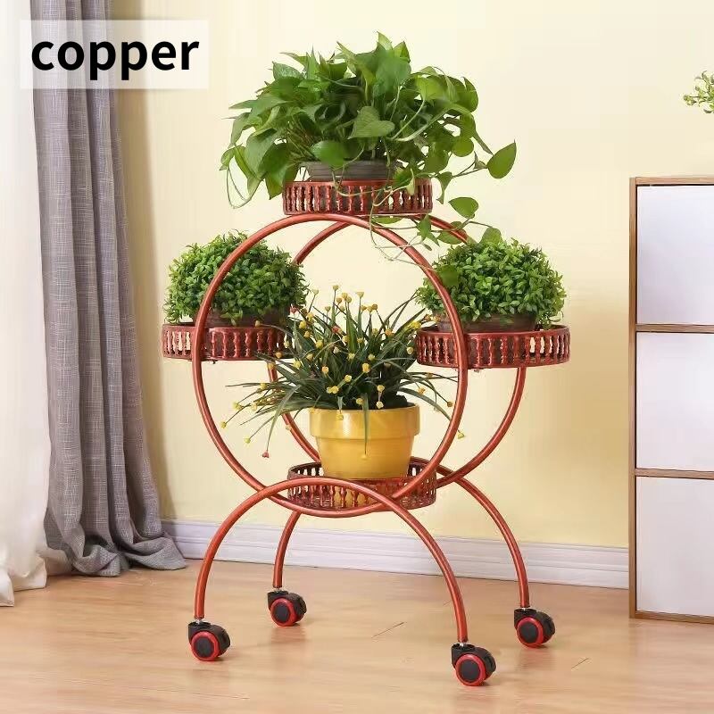 エレガンス アイアン プランタースタンド - トレイ付き トレイ付き エレガンス アイアン プランタースタンド プランター