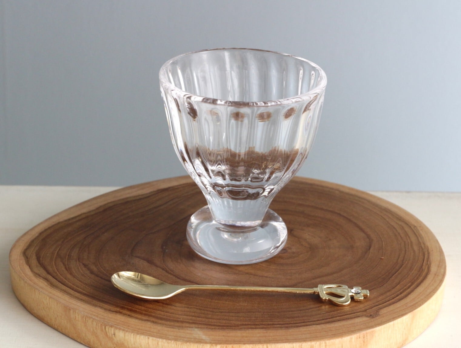 【yuragi】kirarira glassware  free cup /小鉢 足あり 展開型