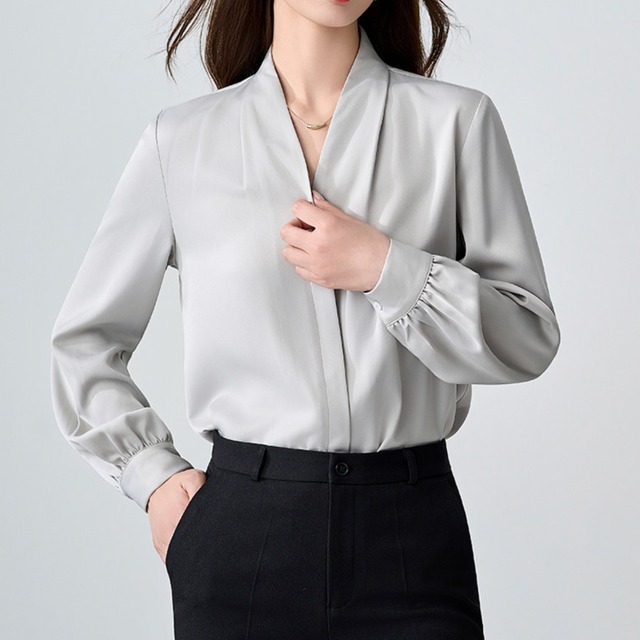 エレガンスドレープシャツ（4color） A1209