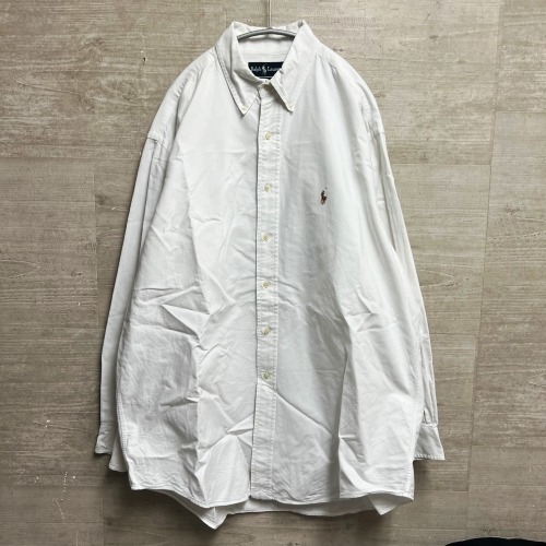 Ralph Lauren ラルフローレン　オーバーサイズシャツ　size16 1/2 ホワイト　【中目黒B4】