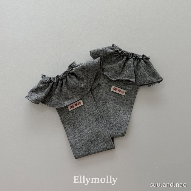 取寄：ELLYMOLLY　エッジフリルソックス※送料無料
