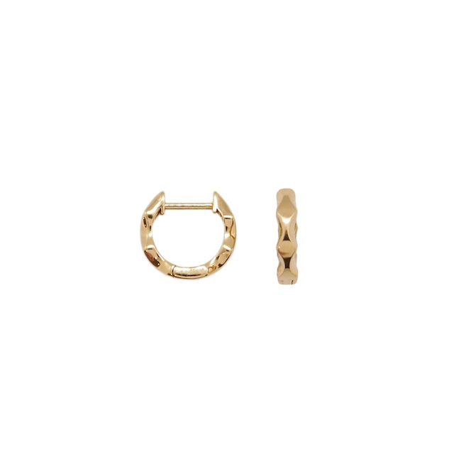 【select jewelry】K18YG cutting hoop pierce