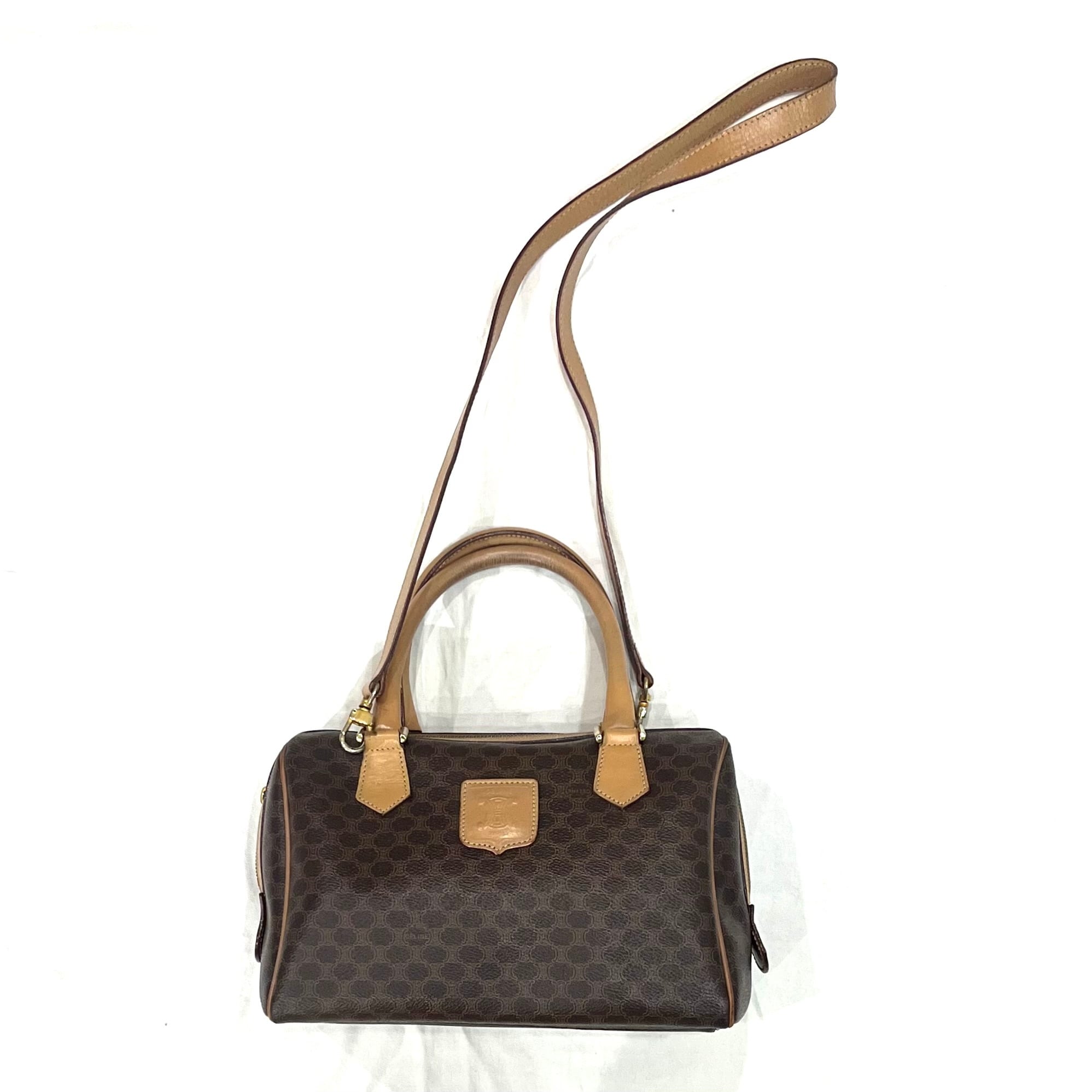 CELINE】 日常に。セリーヌマカダム 2wayボストンショルダーバッグ