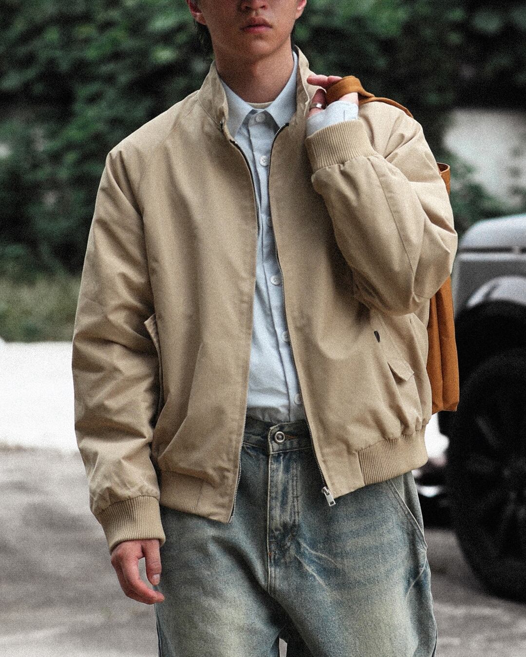 Stand Collar Full Zip Jacket x00749 | XPOSE