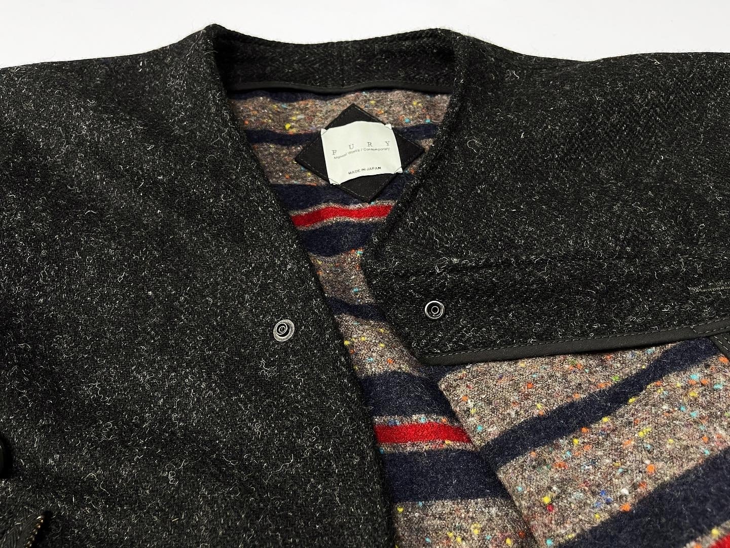 IM MEN melange tweed coat