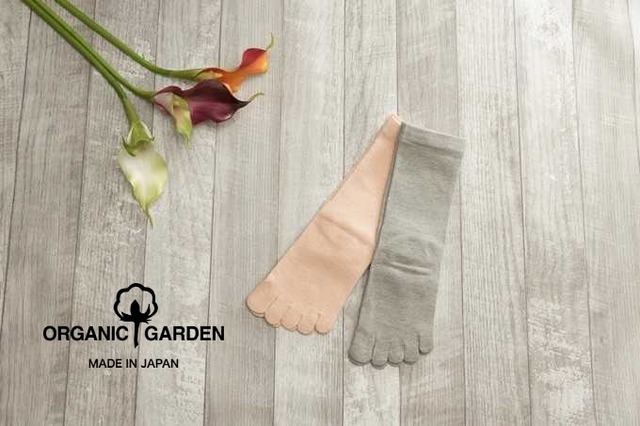 オーガニックガーデン ORGANIC GARDEN  靴下 5本指 ソックス Or030 0401-22 レディース 国産 日本製 オーガニックコットン 定番 ナチュラル プレゼント ギフト