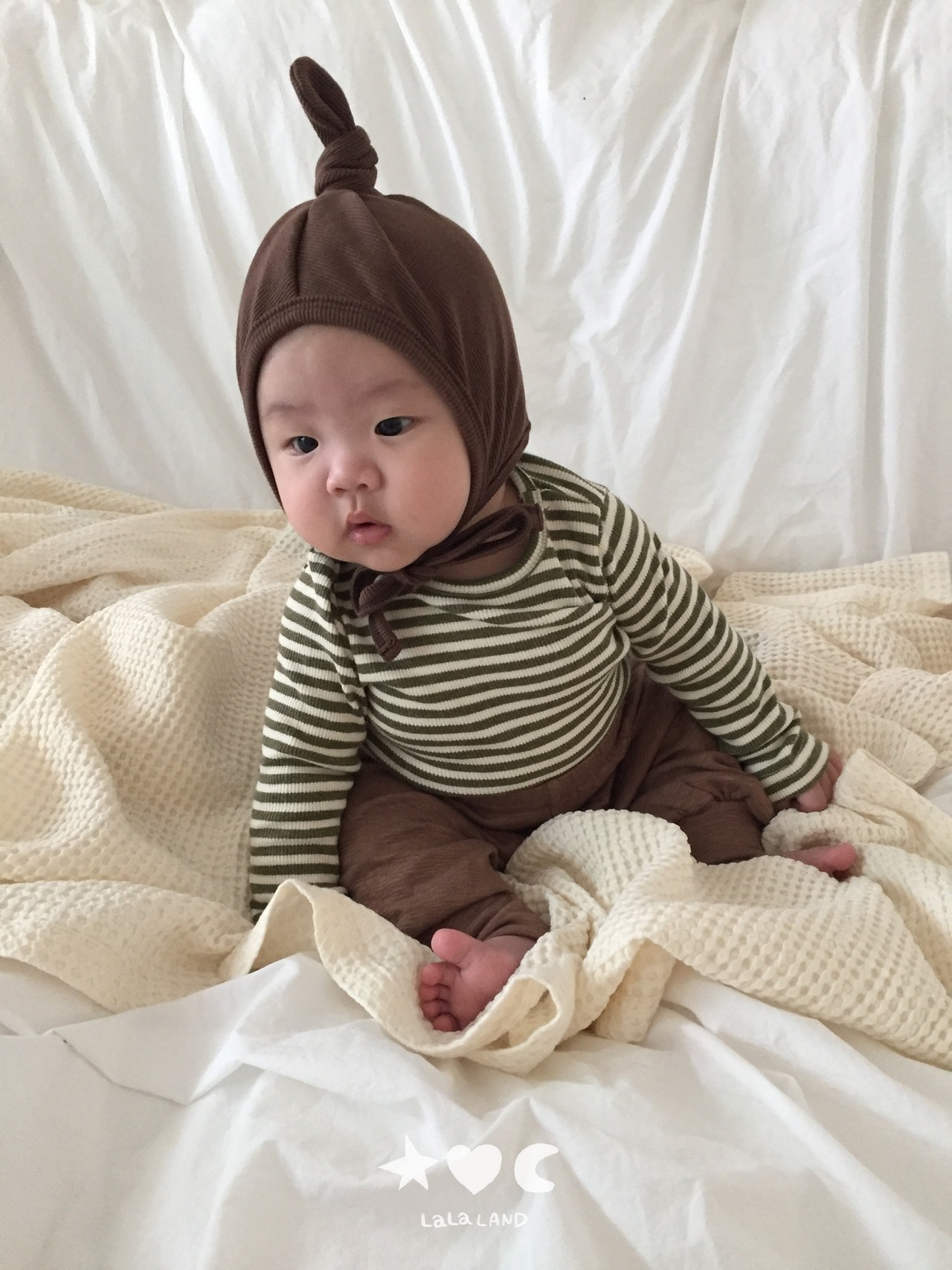 【取寄】LALALAND  （Baby）ストライプTシャツ｜秋服｜韓国子供服｜26/AT