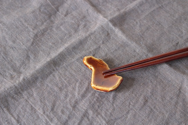 【工房kuromiya】動物箸置き　ウサギ