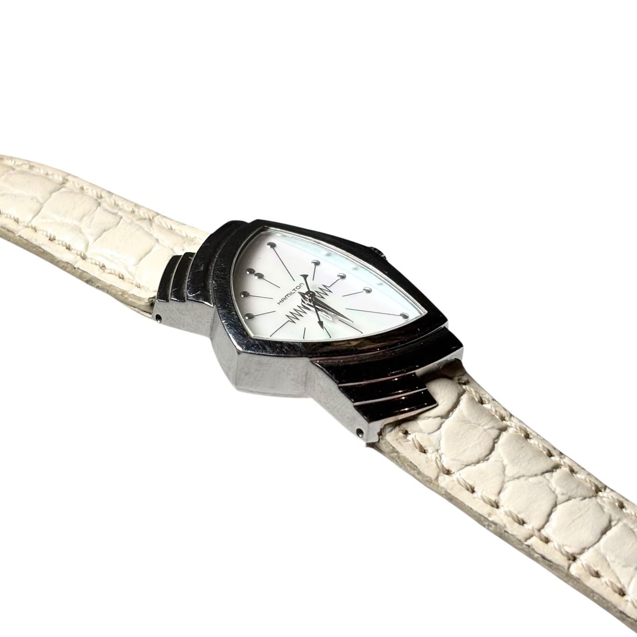 HAMILTON shell dial quartz watch “Ventura”