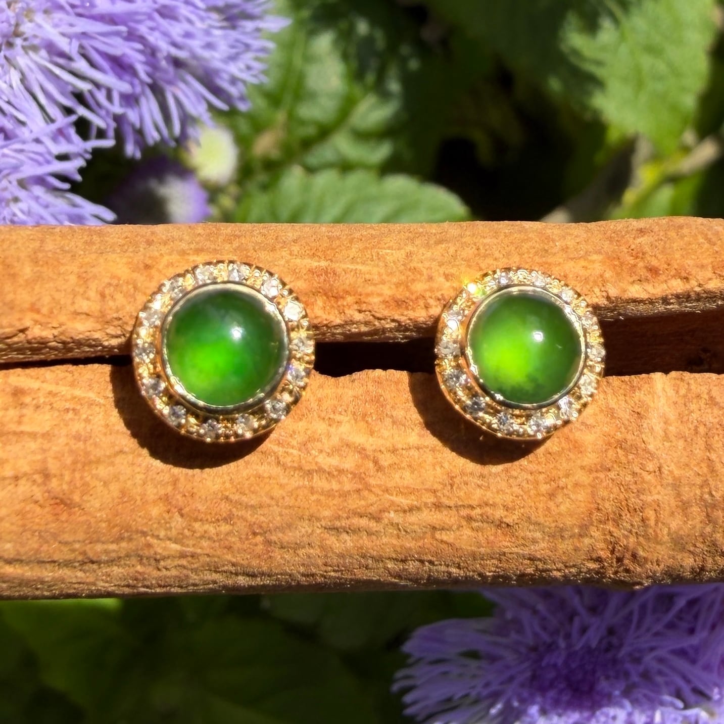 Jade earrings 翡翠YGピアス RCKMP3001 | Victorian Box