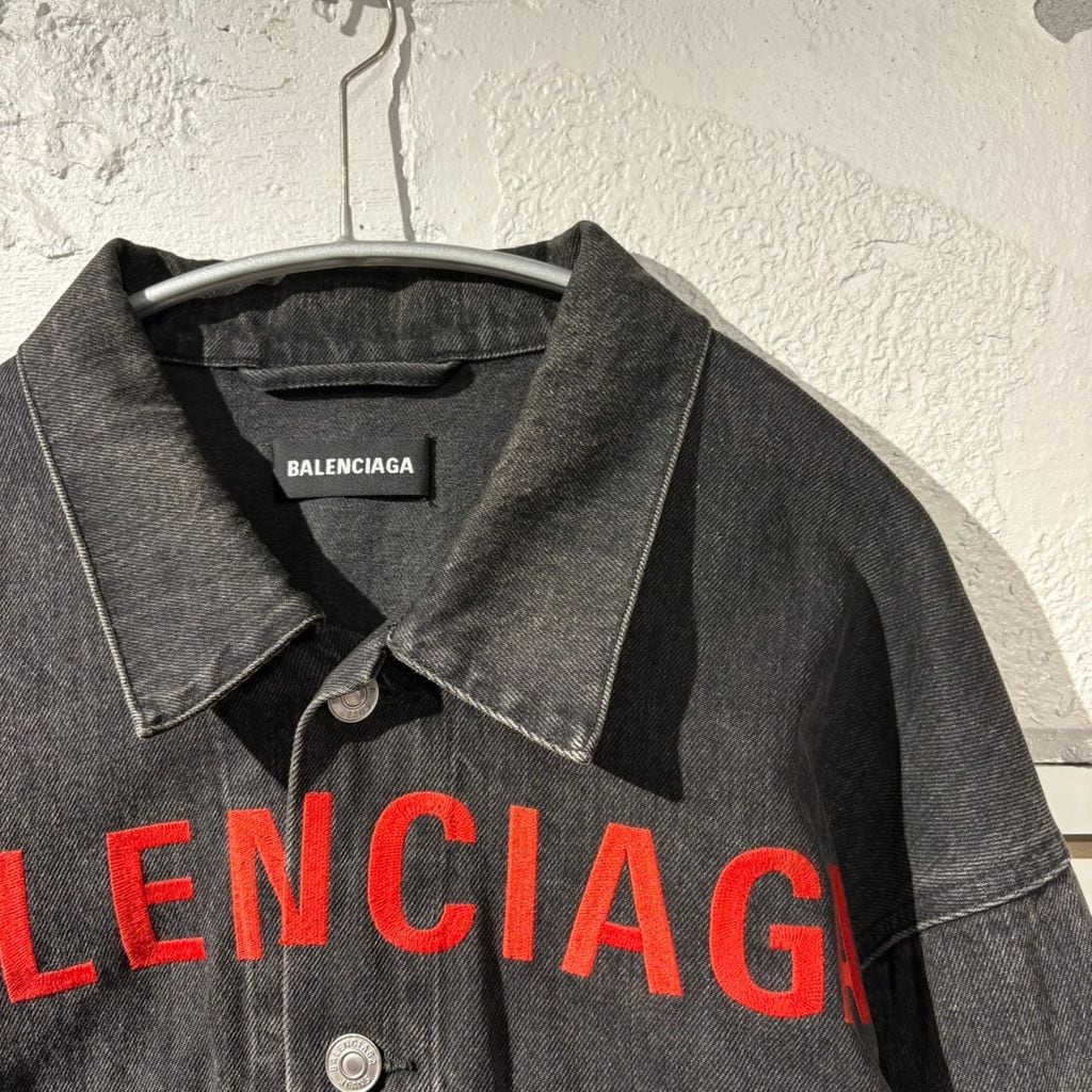 BALENCIAGA バレンシアガ 20SS LOGO DENIM JACKET デニムジャケット