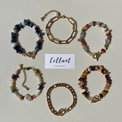 カラフル　天然石ブレスレット［GKB009］