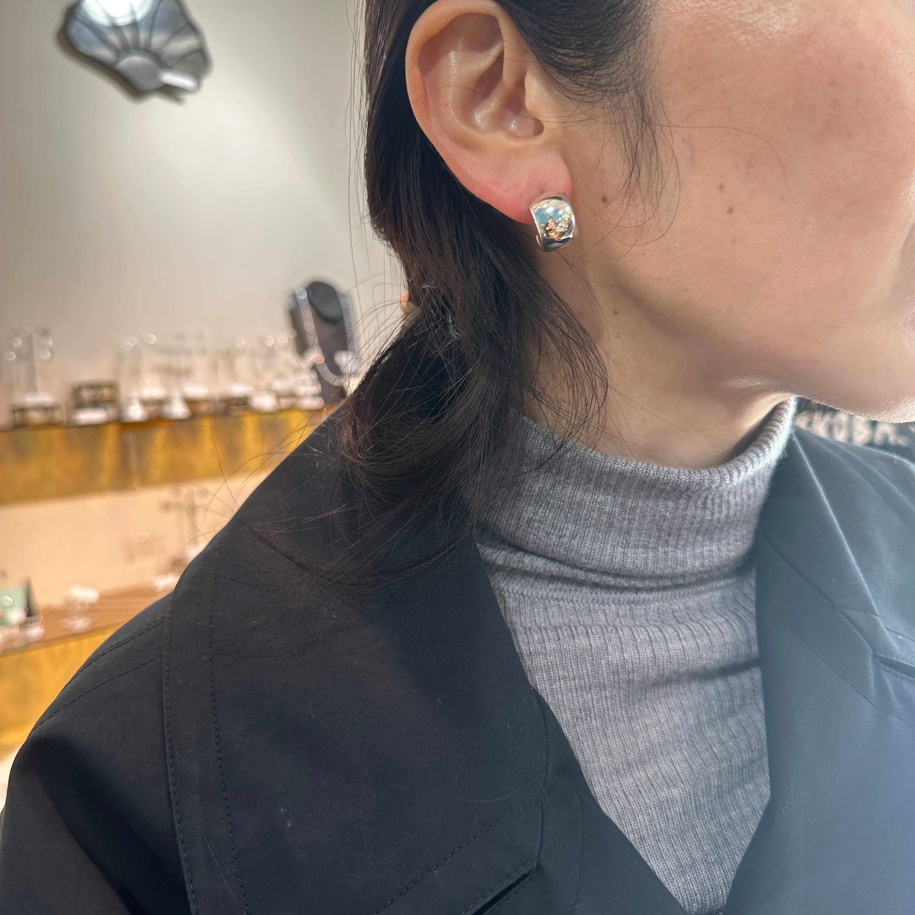 ぷっくり スタッドフープ ピアス | 【公式通販】鎌倉のシルバー