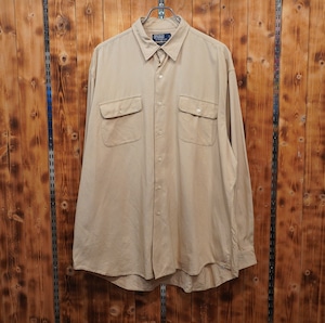 ralphlauren benford シルク コットン シャツ XL/ラルフローレン