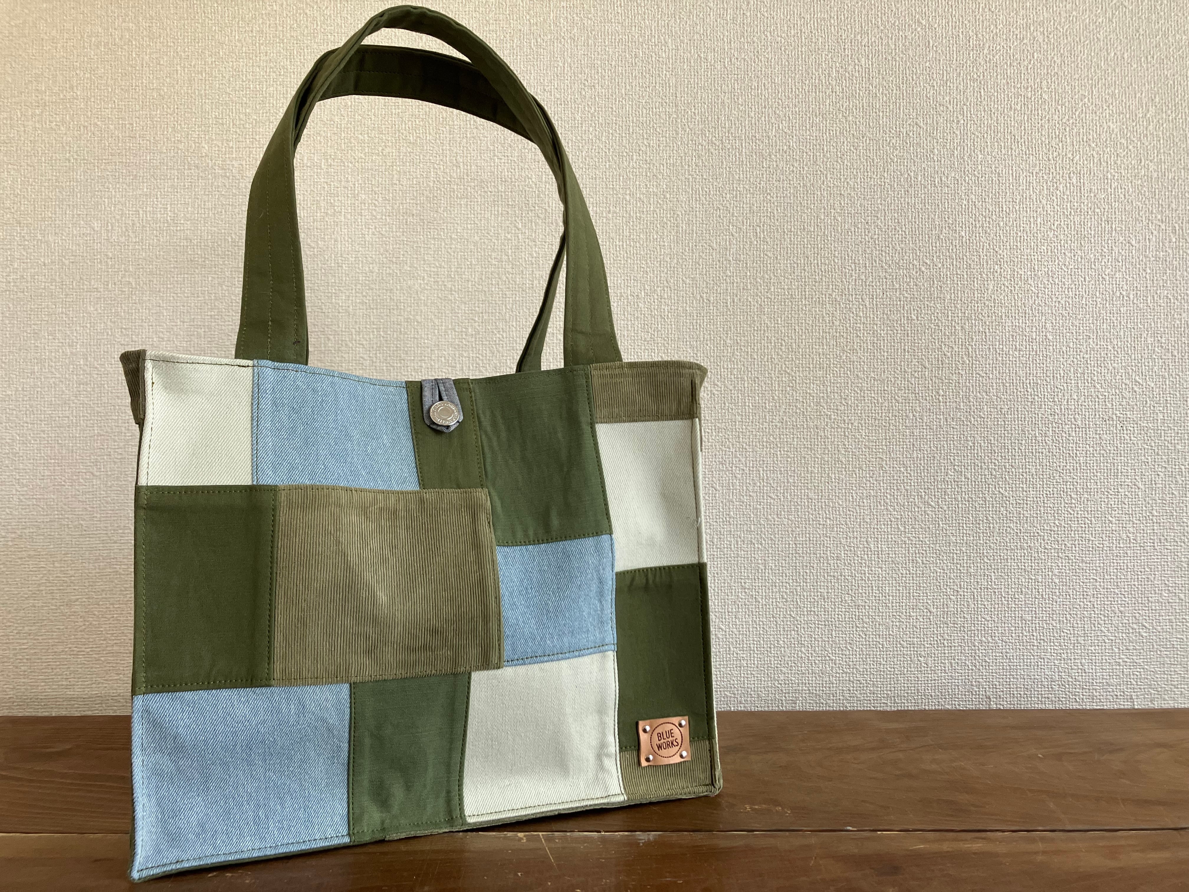 通販 Blue works パッチワークデニムリュック BLUE WORKS