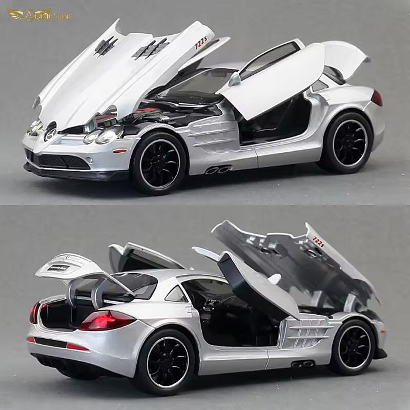 メルセデス SLR McLaren 1/32 ミニカー 全3色 ライト点灯 エンジン