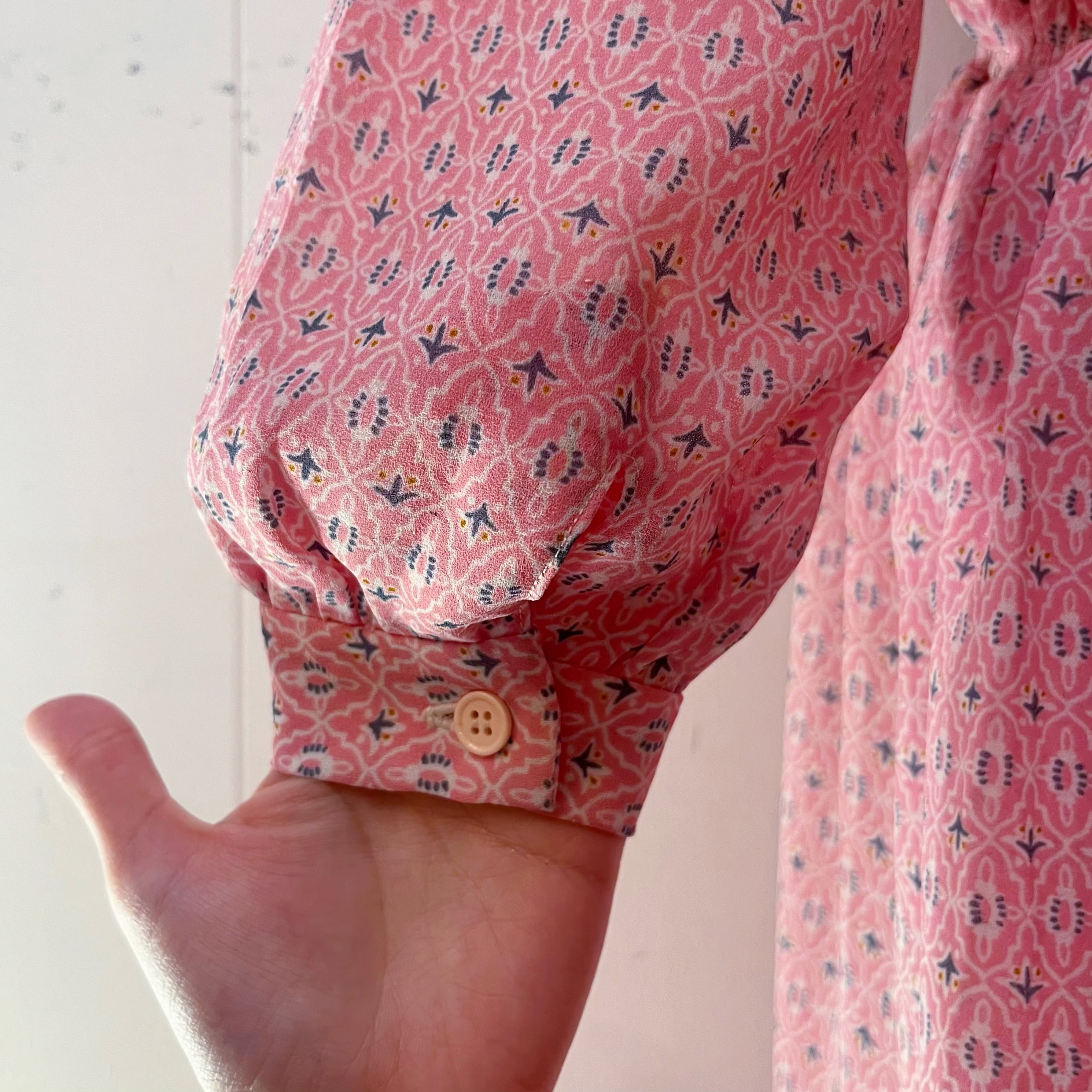 pink provencal floral one-piece