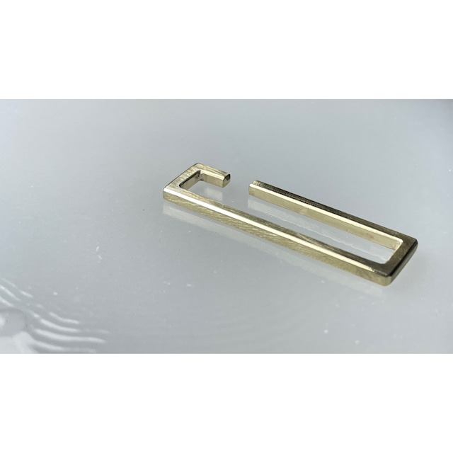 Brass Rectangle Earcuff