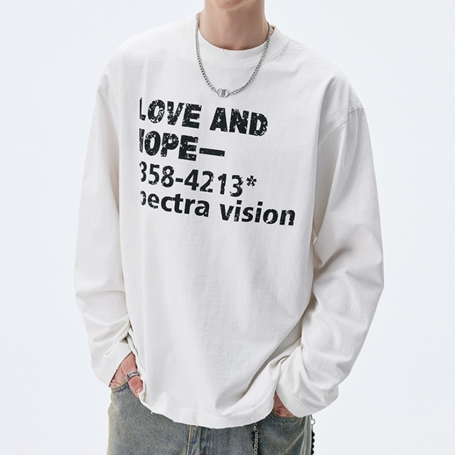 ビッグプリントロングTシャツ C10726