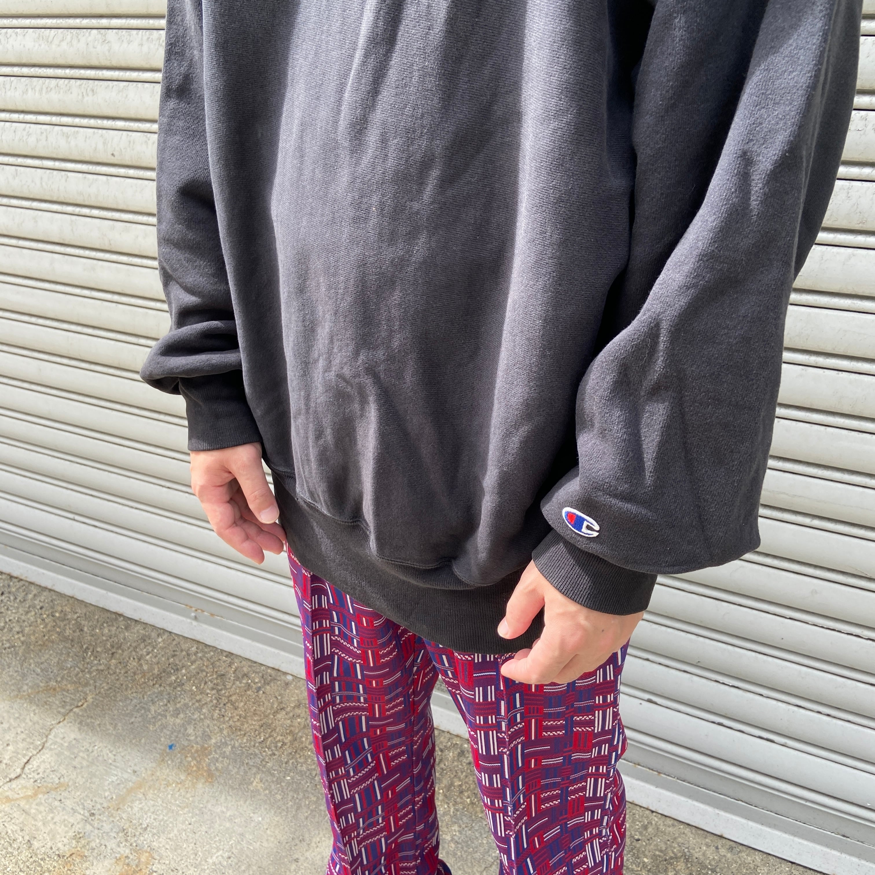Champion リバースウィーブ 目無し チャンピオンスウェット 黒 Champion リバースウィーブ 目無し チャンピオンスウェット 黒