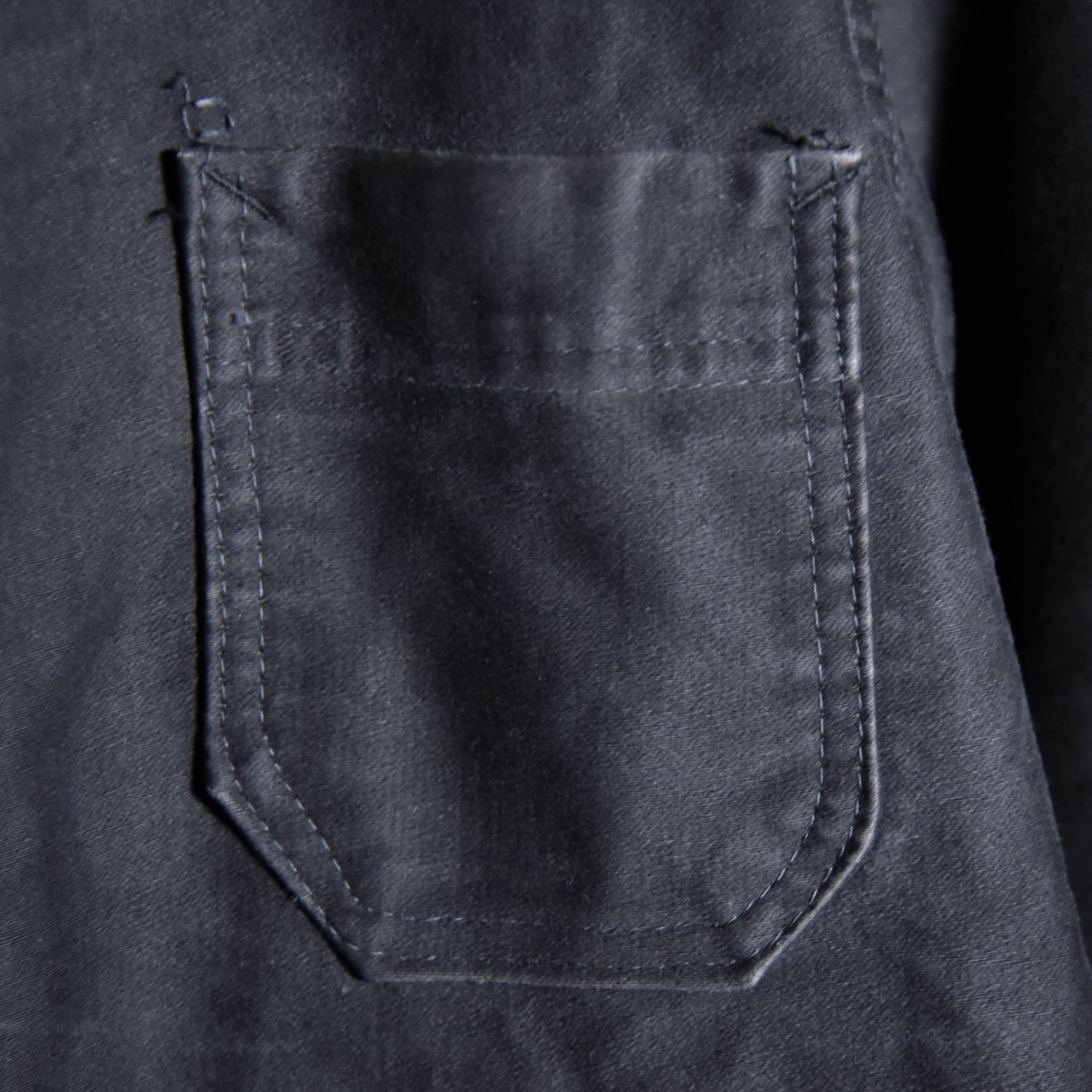 60s French Work Black Moleskin Jacket ブラック モールスキン
