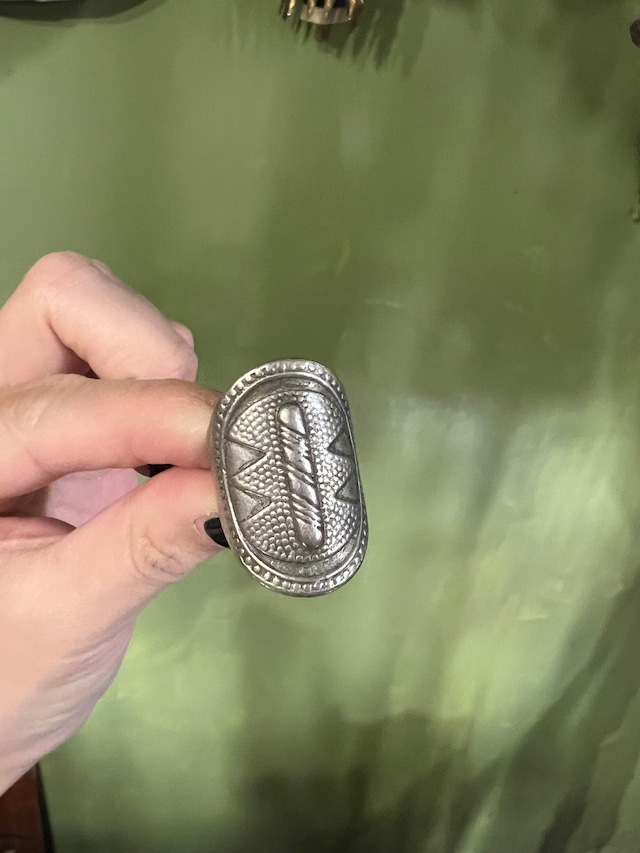 【21号】Vintage Uzbekistan  handmade tribal silver ring