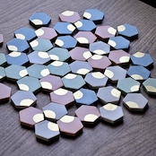 MUMCA 丸谷牧子 作 六角箸置き ◯もよう Hexagonal Chopstick Stand/ 2104400000450