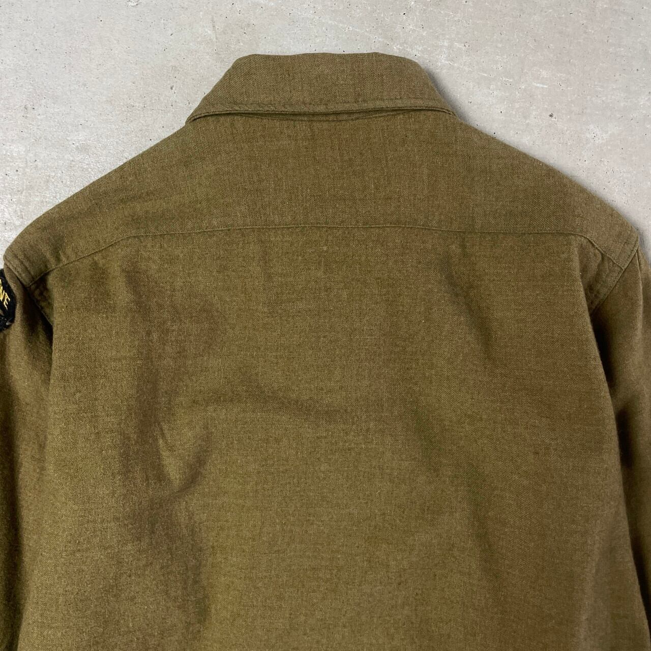40年代 U.S.ARMY 米軍実品 ウール ミリタリーシャツ マスタードシャツ