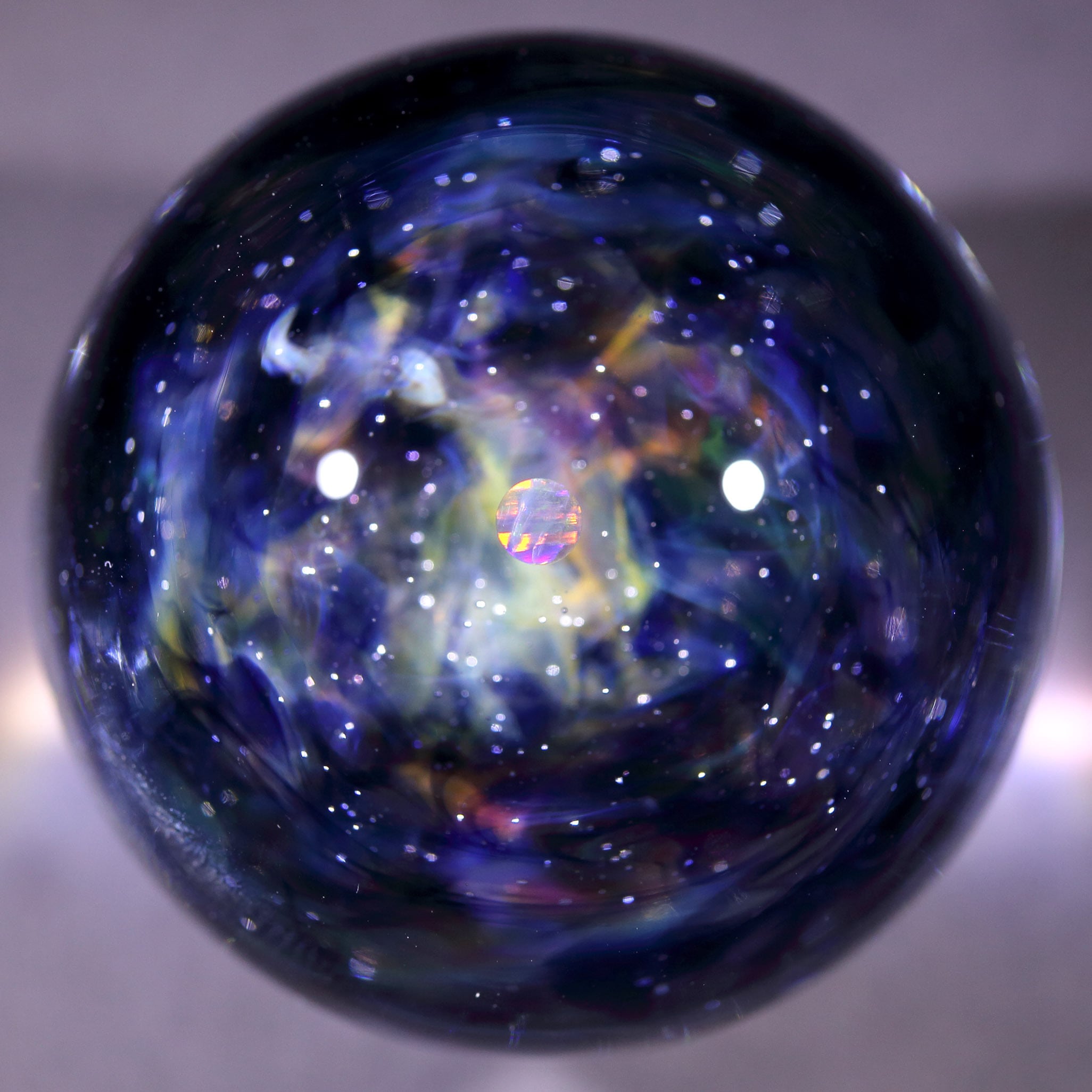 43mm Dual-Sided Design Nebula Galaxy Glass Marble 両面星雲状宇宙