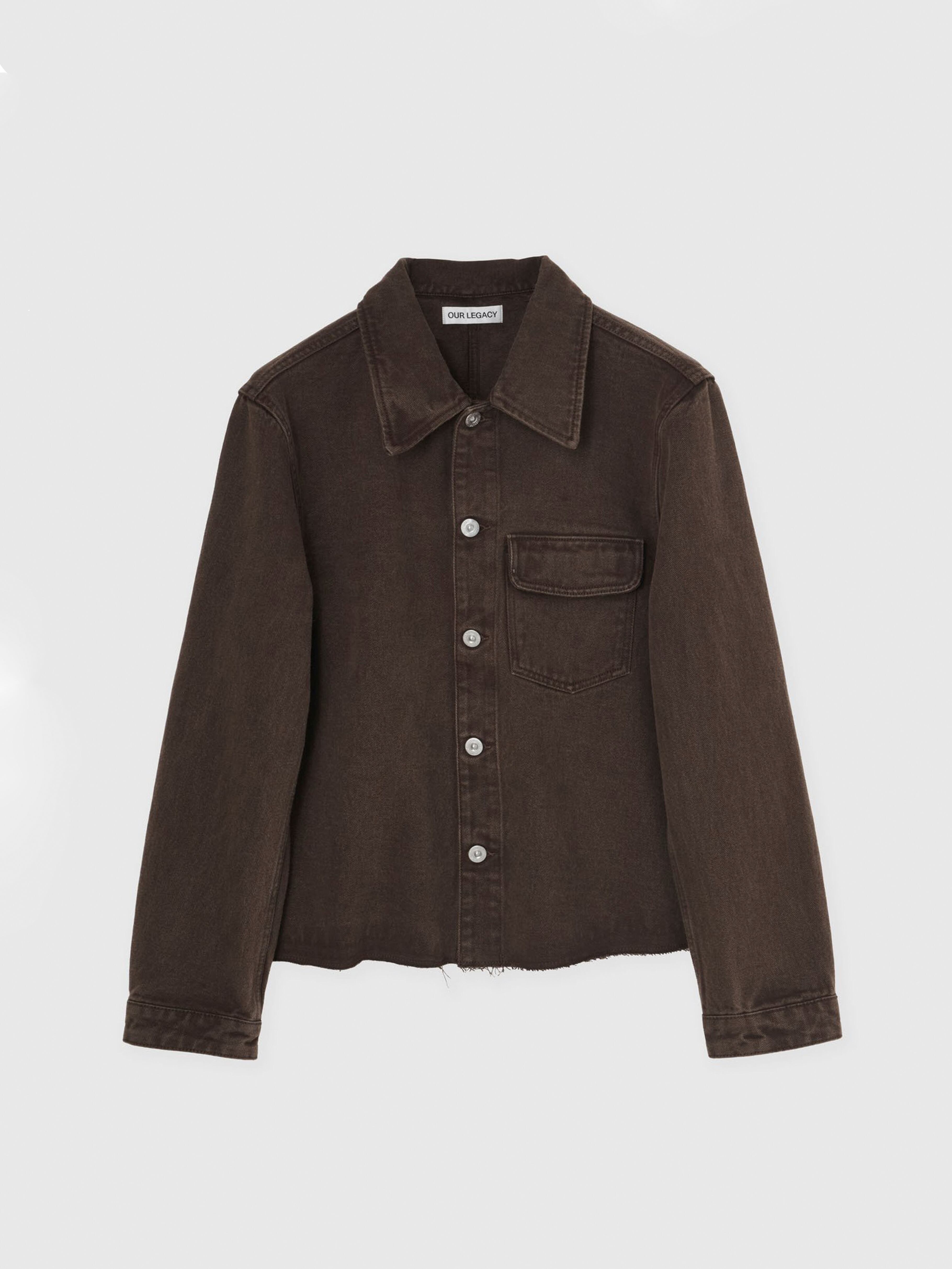 OUR LEGACY CUT REBIRTH JACKET Choco Overdye M2255CC | BEST PACKING 