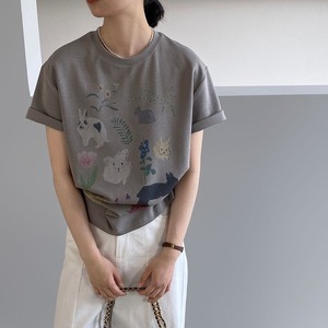 グラフィックプリント Tシャツ M 2col 11200