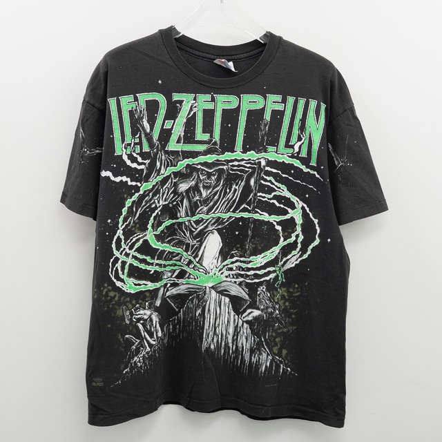 Led Zeppelin " Wizard AOP " Hanes XL【A7-361】