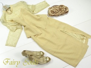 ★送料無料★9号（Ｍ）☆レース切替デザインスーツ(OPN5560)