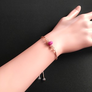 ルビー macrame bracelet