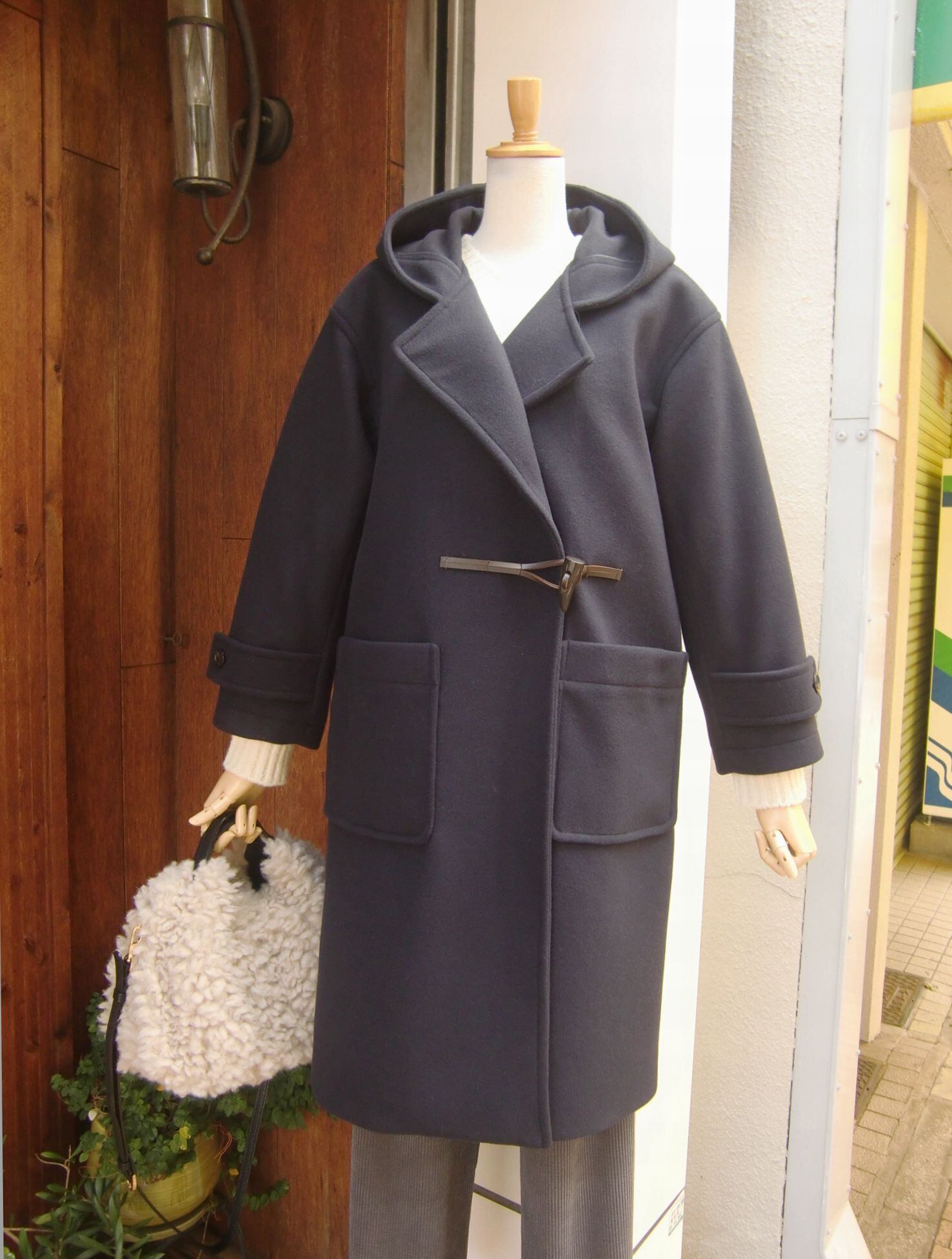 Munich ：マイクロシープダブルジャージダッフルコート | Blanco