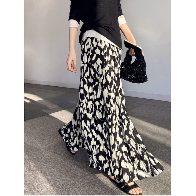 monotone chic long skirt＜p1122＞