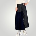 ZOZOTTE  remake asymmetry skirt／リメイク アシンメトリースカート／グレー＆ネイビー