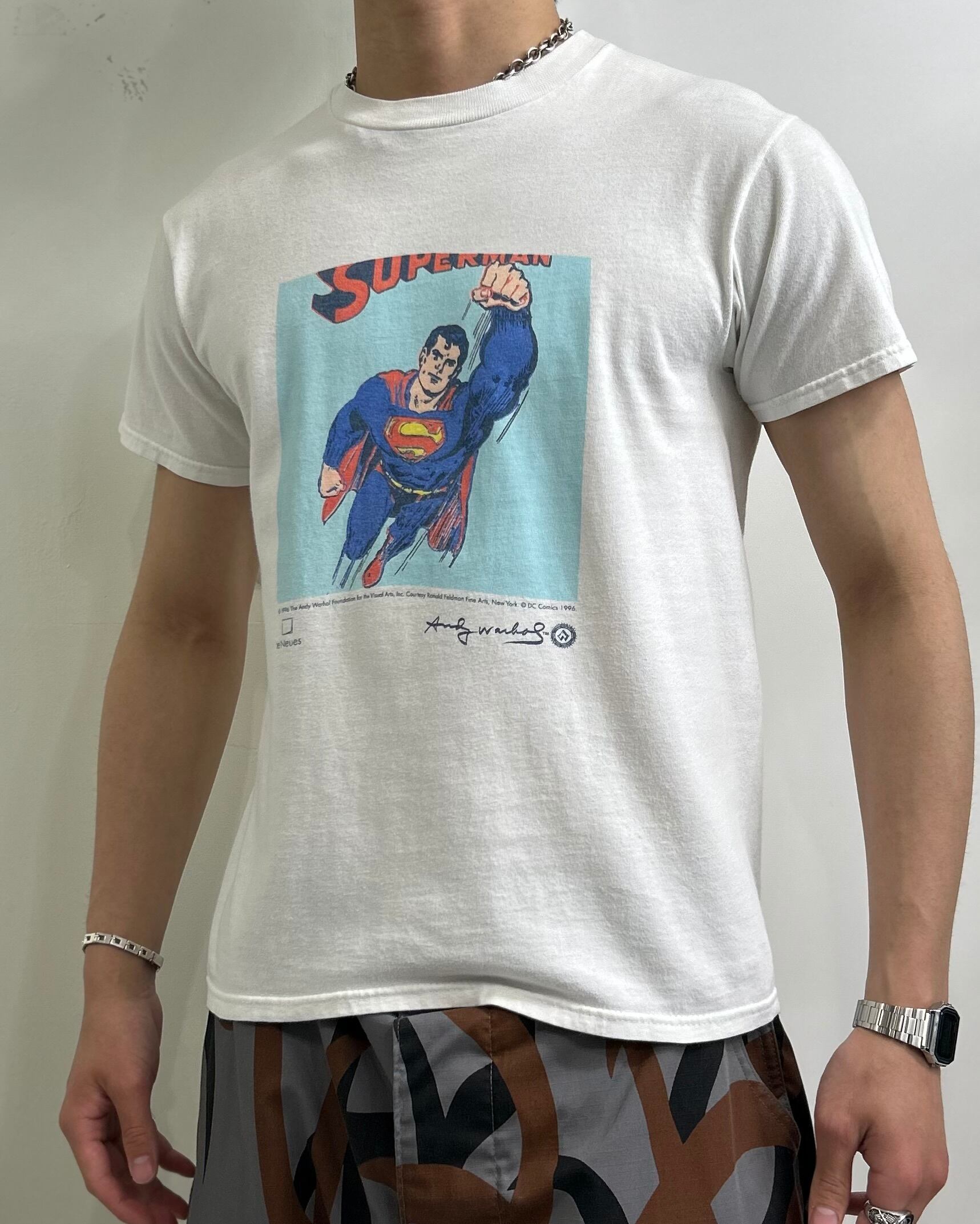 90's Andy Warhol Print Design Tee '' SUPERMAN''【Roots店】 | curb