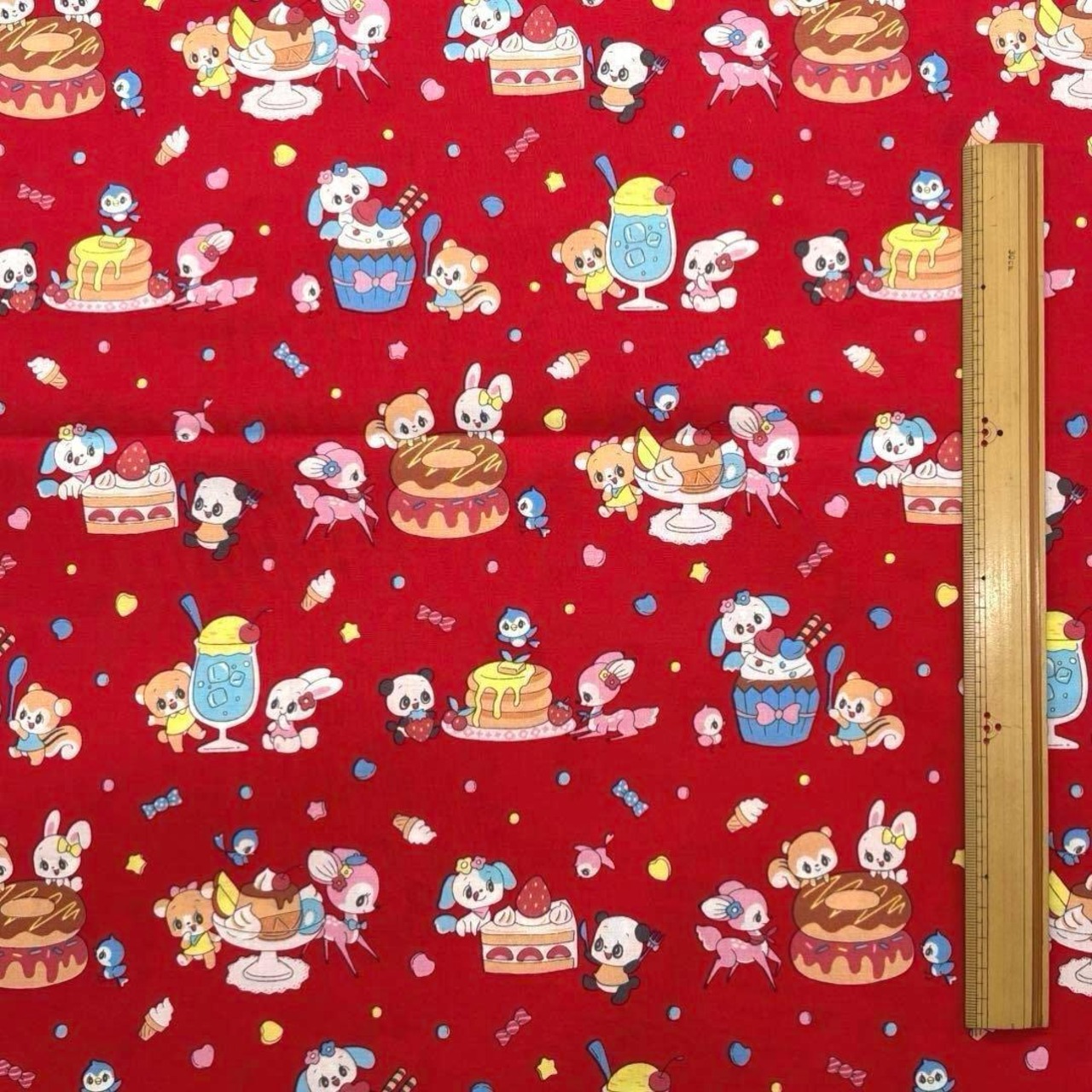 Cdr518◆50cm◆S◆綿100%シャーティング生地◆レトロ柄