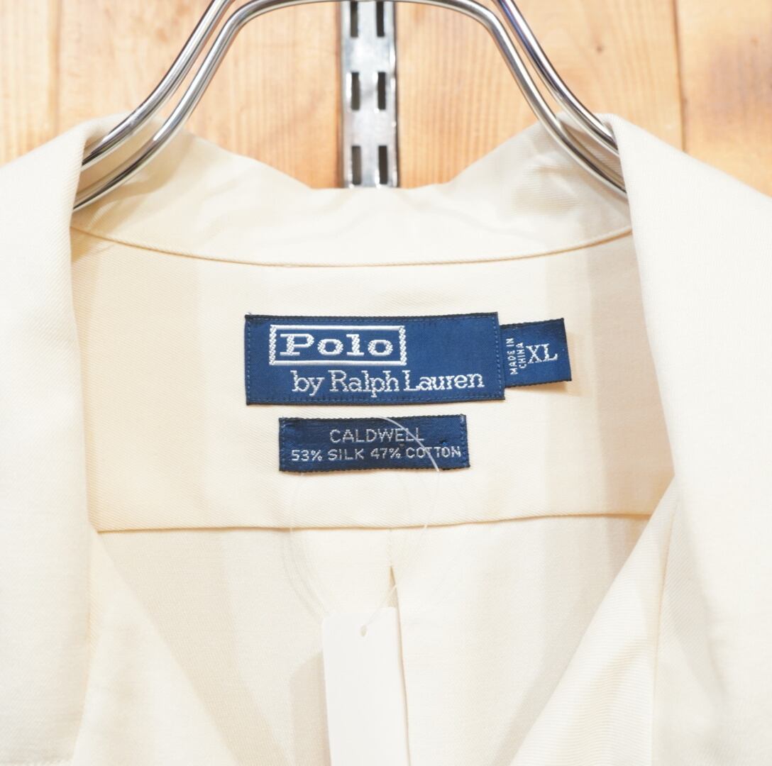 deadstock 90s ralphlauren caldwell XL silk cotton /ラルフローレン