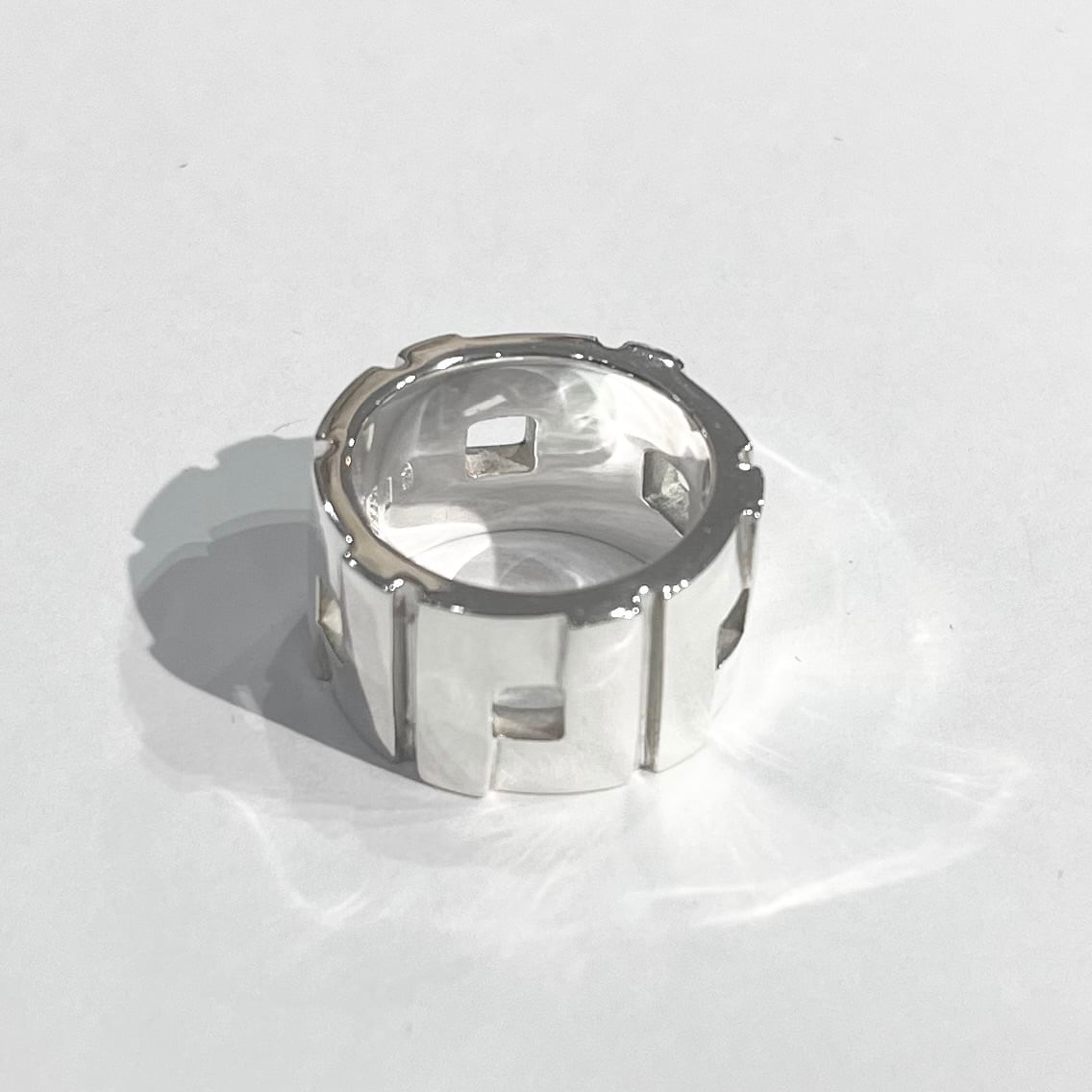 SALE 【GUCCI】2058 グッチ 指輪ワイドパネルリング 13号／幅1.2cm
