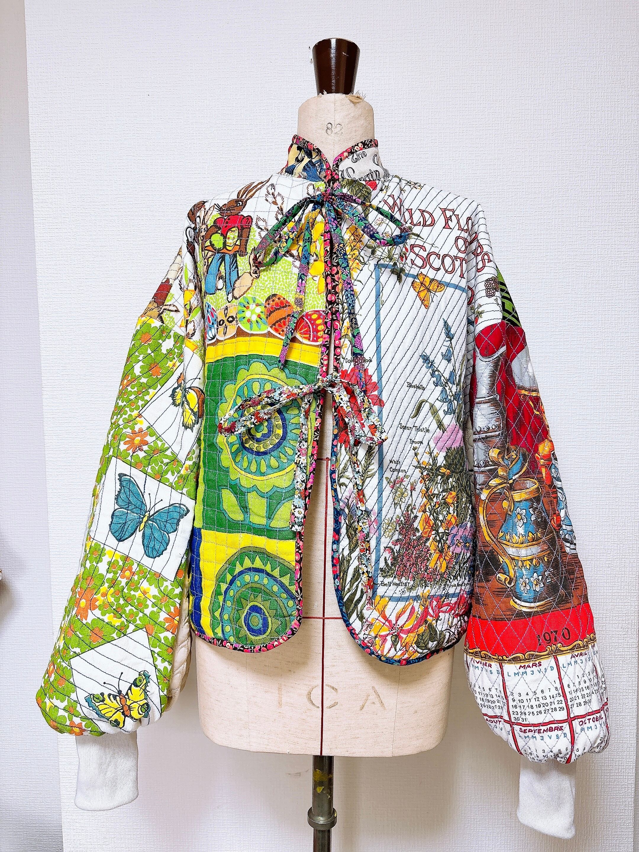 ヴィンテージタペストリーキルティングジャケット