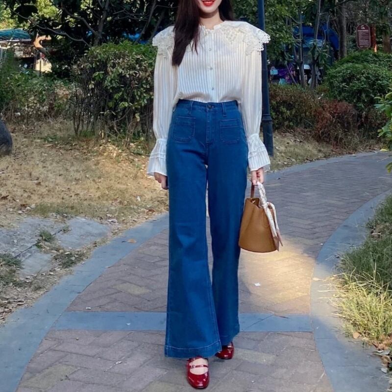 mimico37様着用>150cm〜ワイドレッグフレアデニム | kanaji（カンアジ